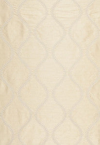 Agadir Embroidery Champagne 65752 by Schumacher Fabric
