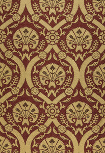 Taza Damask Spice 65771 by Schumacher Fabric