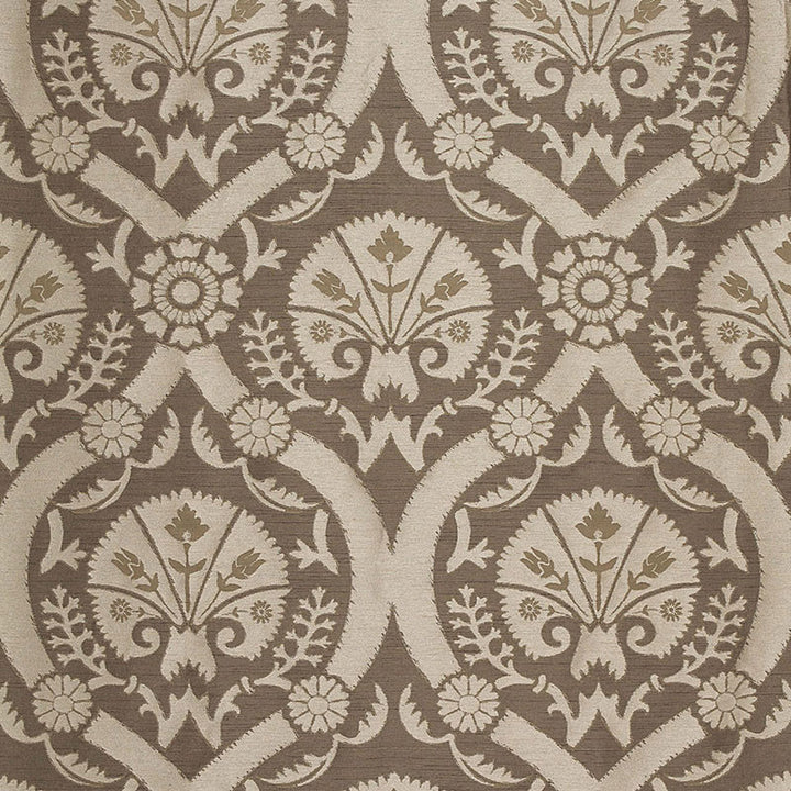 Taza Damask Chanterelle 65772 by Schumacher Fabric CHROMA POLYESTER 100% INDIA WYZENBEEK 15,000 </p><p>Repeat: Horizontal: 7" (18CM) and Vertical: 19" (48CM) 55.25 - Fabric Carolina -