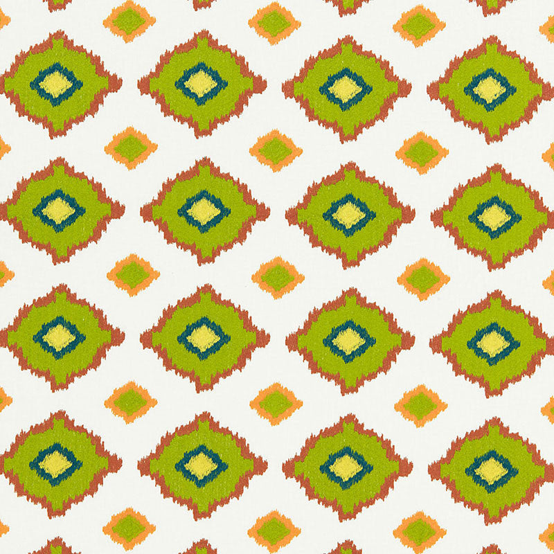 Sikar Embroidery Citrus 65780 by Schumacher Designer Fabric MARTYN LAWRENCE BULLARD See Sample INDIA MEDIUM DUTY </p><p>Repeat: Horizontal: 5 3/4" (15CM) and Vertical: 5" (13CM) 52" WIDE (132CM) - Swanky Fabrics -