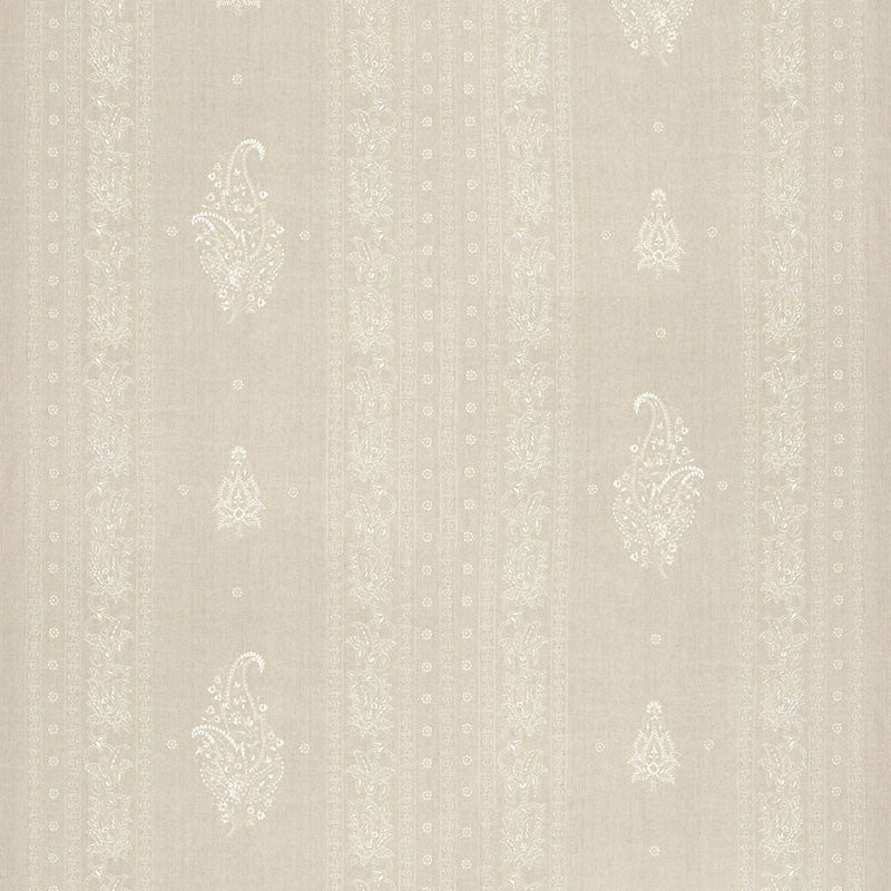 Jaipur Linen Embroidery Flax 65800 by Schumacher Designer Fabric OTTOMAN CHIC LINEN 89% VISCOSE 11% INDIA WYZENBEEK 23,000 </p><p>Repeat: Horizontal: 12 1/2" (32CM) and Vertical: 30 1/2" (77CM) 50 - Swanky Fabrics -
