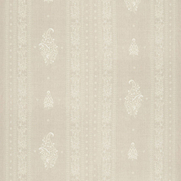 Jaipur Linen Embroidery Flax 65800 by Schumacher Designer Fabric OTTOMAN CHIC LINEN 89% VISCOSE 11% INDIA WYZENBEEK 23,000 </p><p>Repeat: Horizontal: 12 1/2" (32CM) and Vertical: 30 1/2" (77CM) 50 - Swanky Fabrics -