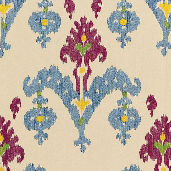 Raja Embroidery Jewel 65812 by Schumacher Fabric OTTOMAN CHIC LINEN 72% VISCOSE 21% INDIA MARTINDALE 8,000 </p><p>Repeat: Horizontal: 12 5/8" (32CM) and Vertical: 29 1/2" (75CM) 51.25 - Fabric Carolina -