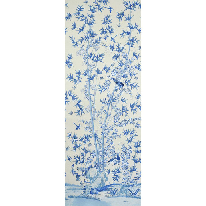 Brighton Pavilion Panel Blue 5007744 by Schumacher Designer Wallpaper Perennial Favorites 52.0" - Swanky Fabrics -