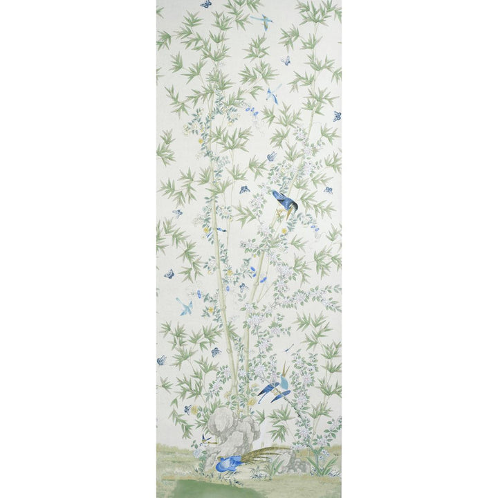 Brighton Pavilion Panel Green 5007745 by Schumacher Wallpaper Perennial Favorites 52.0" - Fabric Carolina -