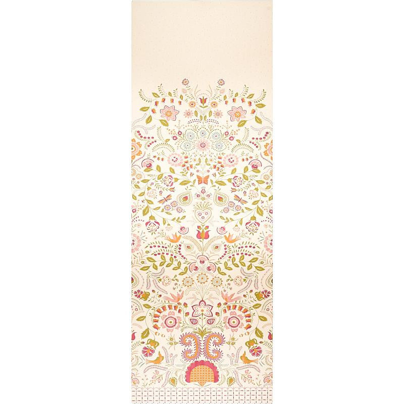 Orla Panel Magenta 5012150 by Schumacher Designer Wallpaper Bohemia 54.0" - Swanky Fabrics -