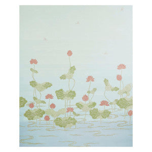 Kireina Lotus Mineral 5011692 by Schumacher Wallpaper