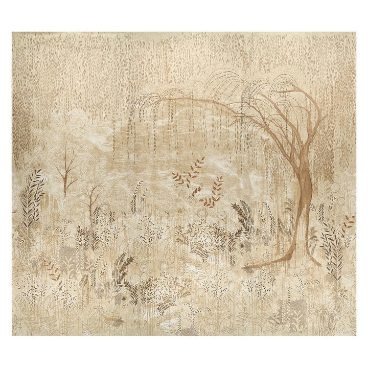 Bisou Gold 5010932 by Schumacher Designer Wallpaper Colette Cosentino - Swanky Fabrics -