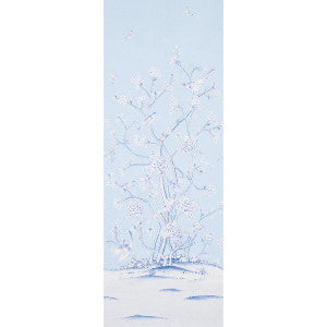 Chinois Palais Panel Sky 5007128 by Schumacher Wallpaper