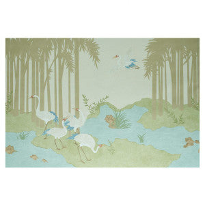 Yashinoki Crane Willow 5011701 by Schumacher Wallpaper