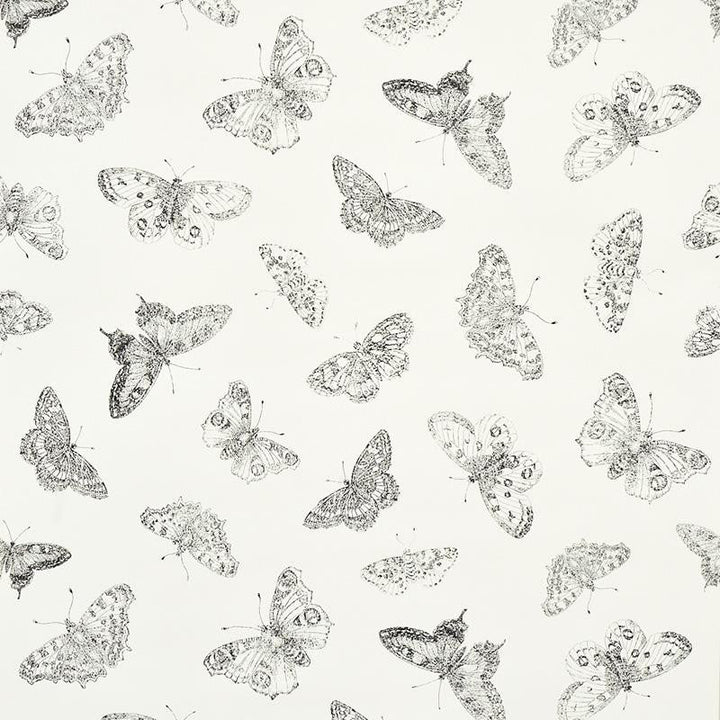 Burnell Butterfly Ivory 5011740 by Schumacher Designer Wallpaper Misterioso 27.0" - Swanky Fabrics -