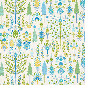 Desna Peacock 5011850 by Schumacher Wallpaper