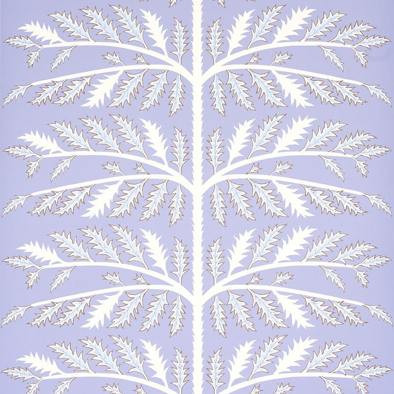 Thistle Lavender 5011431 by Schumacher Wallpaper Neisha Crosland 27.0" - Fabric Carolina -