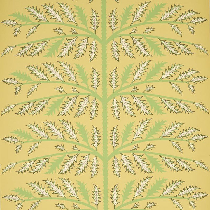 Thistle Mustard 5011432 by Schumacher Wallpaper Neisha Crosland 27.0" - Fabric Carolina -