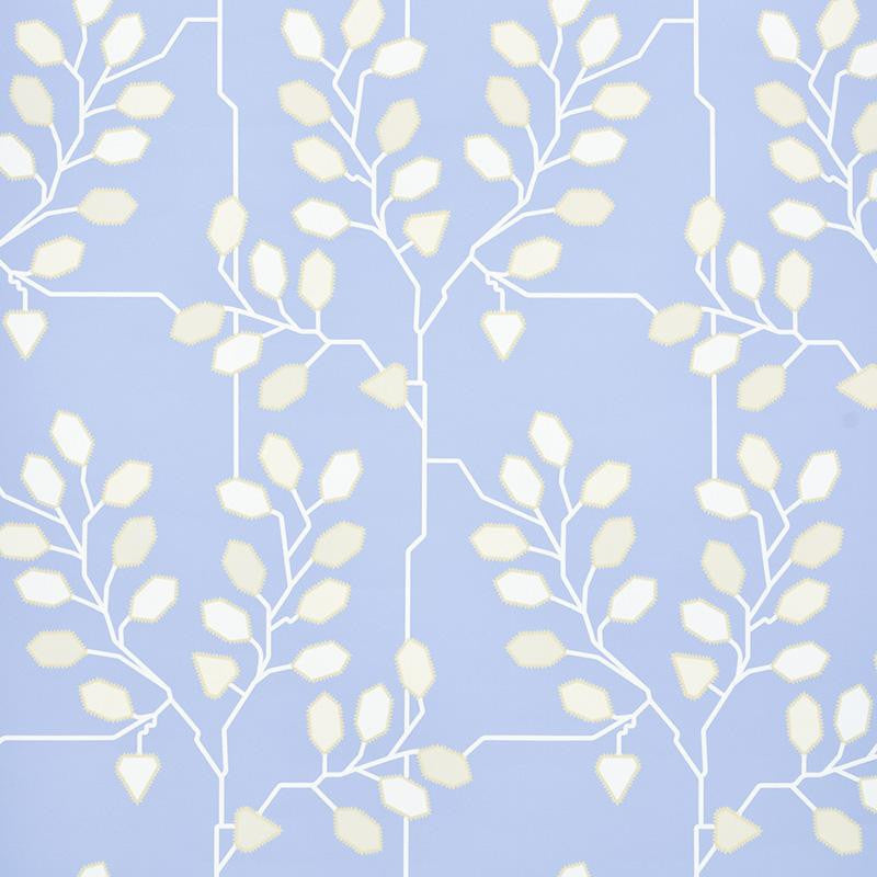 Tumble Weed Bluebell 5011422 by Schumacher Wallpaper Neisha Crosland 13.5" - Fabric Carolina -