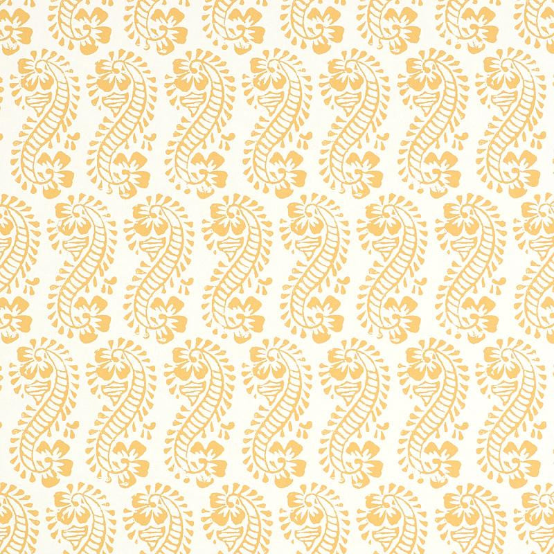 Lani Gold 5011121 by Schumacher Wallpaper Molly Mahon 5.25" - Fabric Carolina -