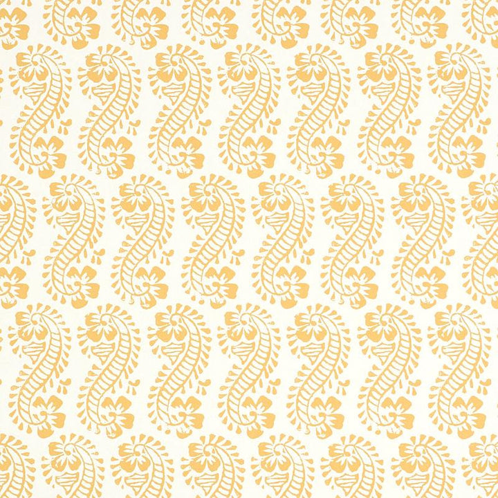 Lani Gold 5011121 by Schumacher Wallpaper Molly Mahon 5.25" - Fabric Carolina -