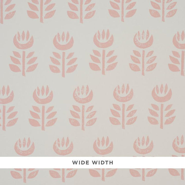 Rosenborg Pink 5011330 by Schumacher Wallpaper Scandinavian Modern 27.0" - Fabric Carolina -