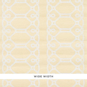 Ziz Embroidered Sisal Neutral 5011471 by Schumacher Wallpaper