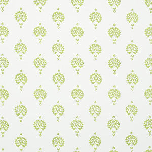 Dahlia Hand Blocked Print Leaf 5011231 by Schumacher Wallpaper