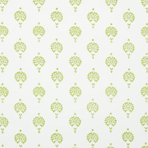 Dahlia Hand Blocked Print Leaf 5011231 by Schumacher Wallpaper