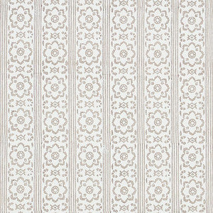 Sunda Hand Blocked Print Grey 5011221 by Schumacher Wallpaper