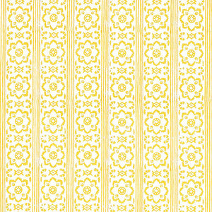 Sunda Hand Blocked Print Yellow 5011222 by Schumacher Wallpaper