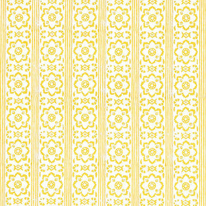 Sunda Hand Blocked Print Yellow 5011222 by Schumacher Wallpaper
