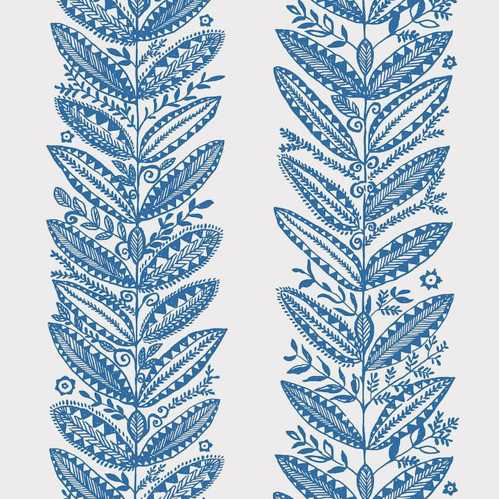 Eland Blue 5010831 by Schumacher Designer Wallpaper Scandinavian Modern 27.0" - Swanky Fabrics -