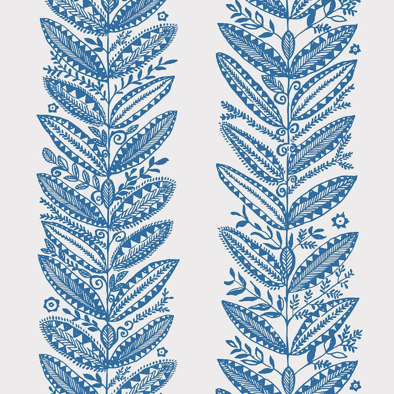 Eland Blue 5010831 by Schumacher Wallpaper Scandinavian Modern 27.0" - Fabric Carolina -