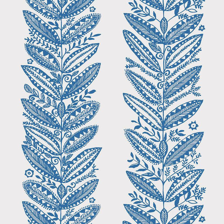 Eland Blue 5010831 by Schumacher Wallpaper Scandinavian Modern 27.0" - Fabric Carolina -