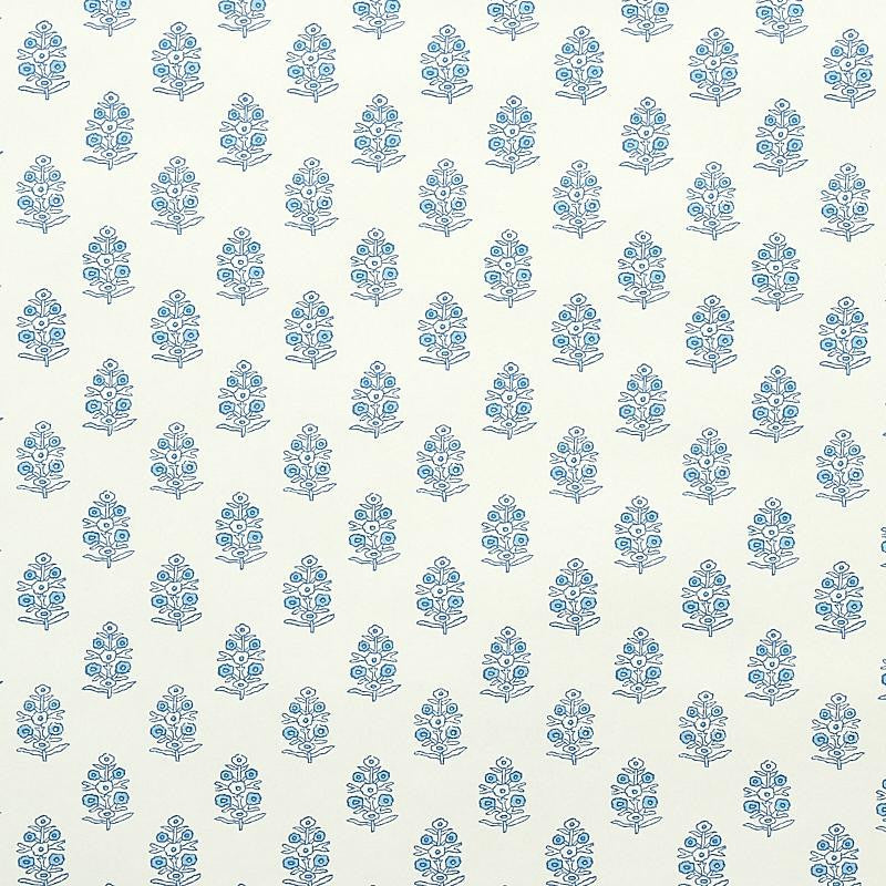 Aditi Blue 5011930 by Schumacher Wallpaper Jacaranda 3.38" - Fabric Carolina -