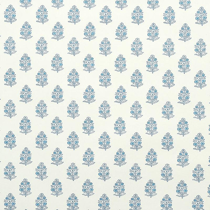 Aditi Blue 5011930 by Schumacher Wallpaper Jacaranda 3.38" - Fabric Carolina -