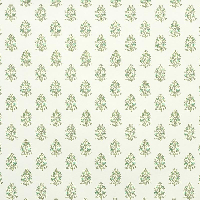 Aditi Green 5011931 by Schumacher Wallpaper Jacaranda 3.38" - Fabric Carolina -