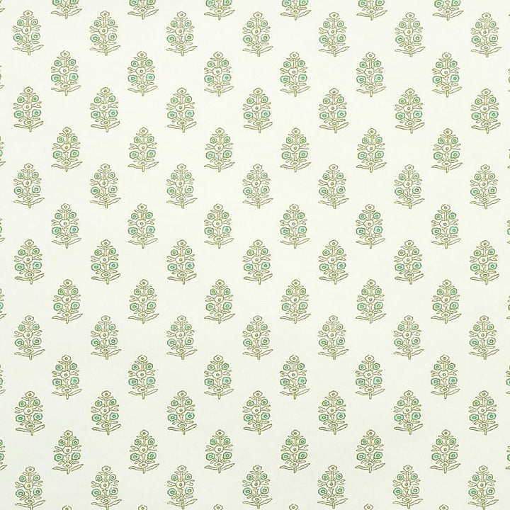 Aditi Green 5011931 by Schumacher Wallpaper Jacaranda 3.38" - Fabric Carolina -