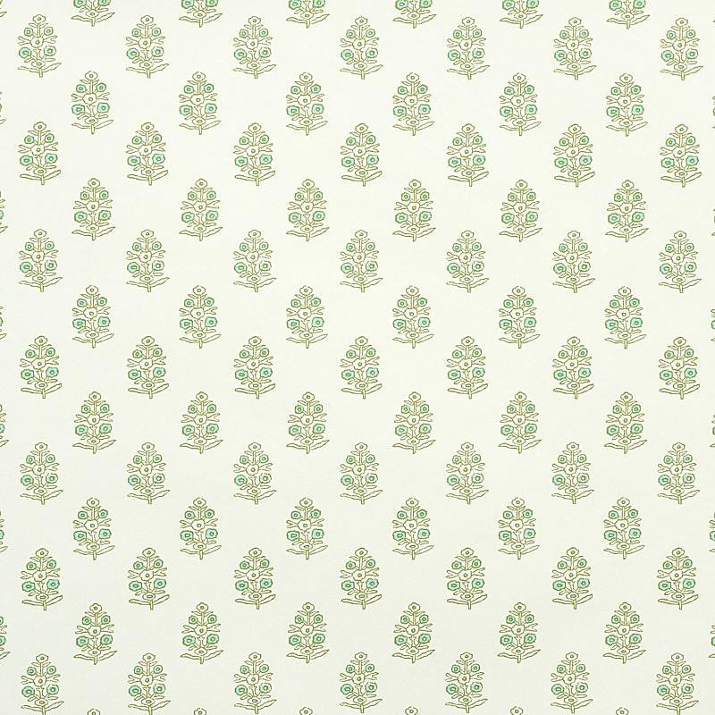 Aditi Green 5011931 by Schumacher Designer Wallpaper Jacaranda 3.38" - Swanky Fabrics -