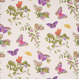 Baudin Butterfly Purple 5010692 by Schumacher Wallpaper