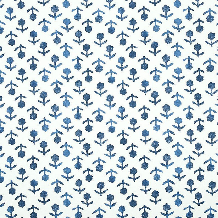 Beatriz Indigo 5011941 by Schumacher Designer Wallpaper Jacaranda 2.0" - Swanky Fabrics -