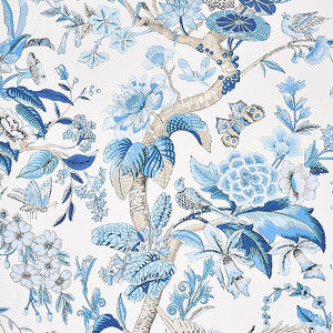 Cranley Garden Blue 5011720 by Schumacher Wallpaper