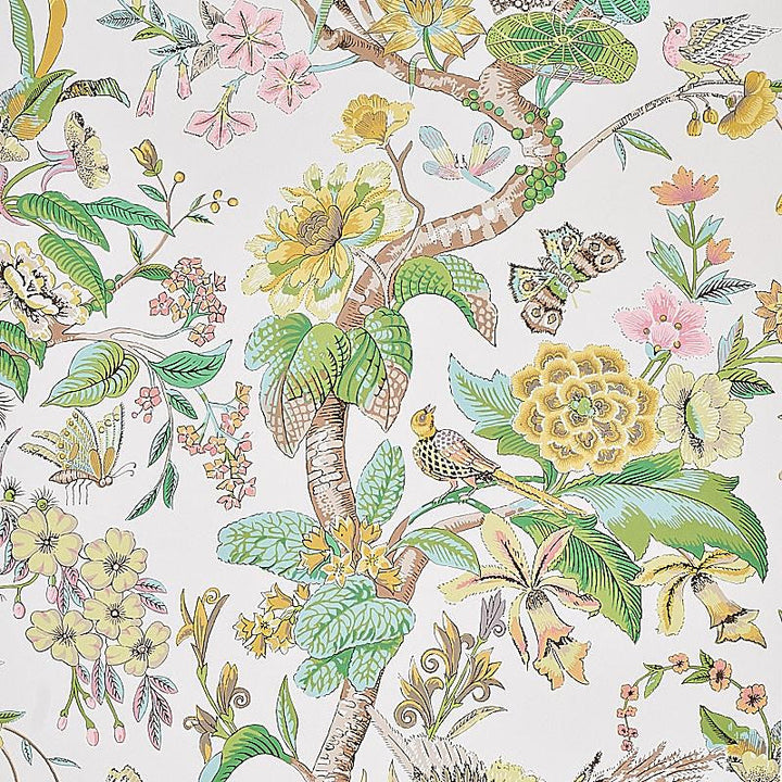 Cranley Garden Pink 5011721 by Schumacher Designer Wallpaper Signature Schumacher 27.0" - Swanky Fabrics -