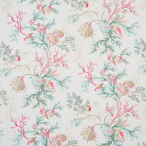 Del Tesoro Pink & Aqua 5010651 by Schumacher Wallpaper
