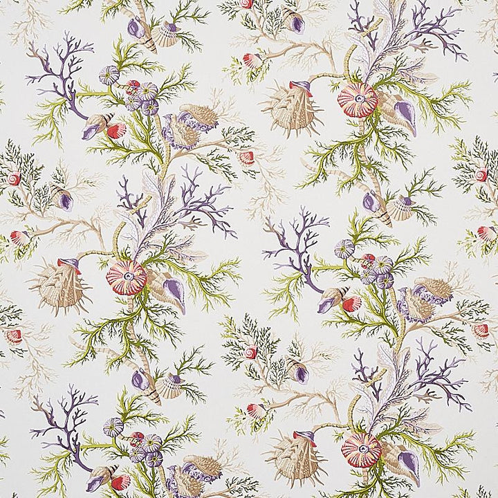 Del Tesoro Purple & Coral 5010652 by Schumacher Wallpaper Signature Schumacher 18.0" - Fabric Carolina -
