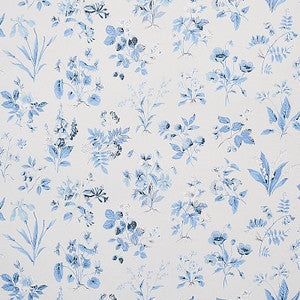 Floreana Blue 5010681 by Schumacher Wallpaper
