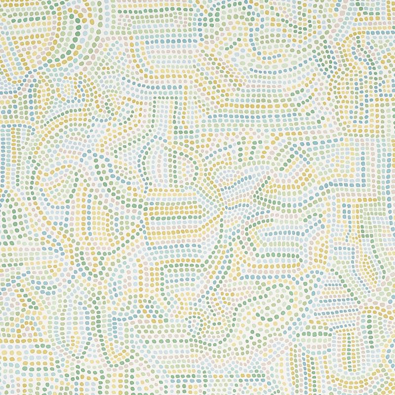 Galina Citron 5012021 by Schumacher Designer Wallpaper Bohemia 54.0" - Swanky Fabrics -