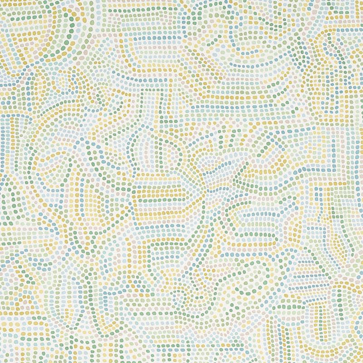 Galina Citron 5012021 by Schumacher Designer Wallpaper Bohemia 54.0" - Swanky Fabrics -