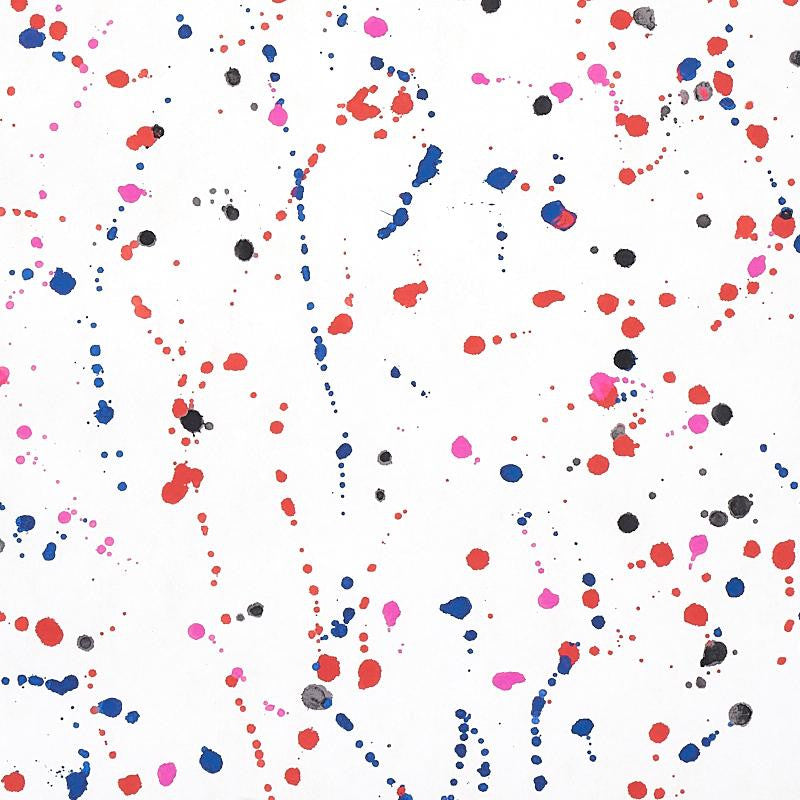Ink Splash Red & Blue 5012180 by Schumacher Wallpaper Porter Teleo 54.0" - Fabric Carolina -