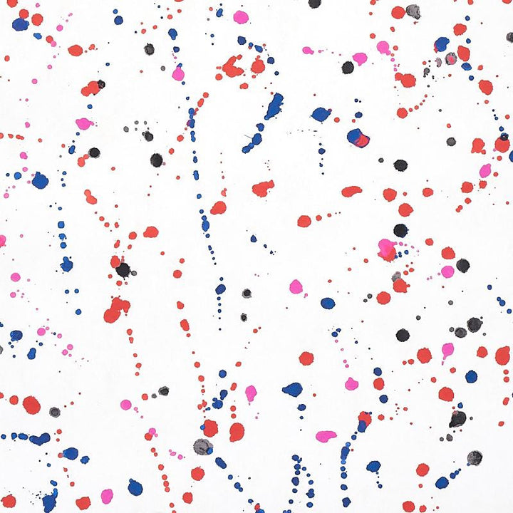 Ink Splash Red & Blue 5012180 by Schumacher Wallpaper Porter Teleo 54.0" - Fabric Carolina -