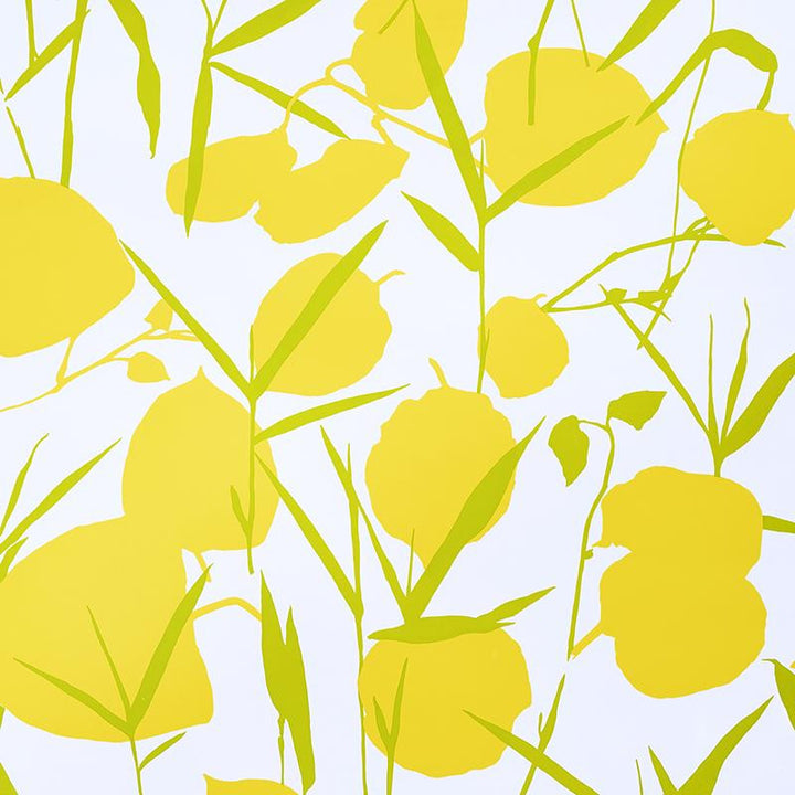 Joan Yellow 5010780 by Schumacher Wallpaper Flower Power 28.5" - Fabric Carolina -