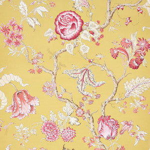 Josephine Ochre 5012011 by Schumacher Wallpaper
