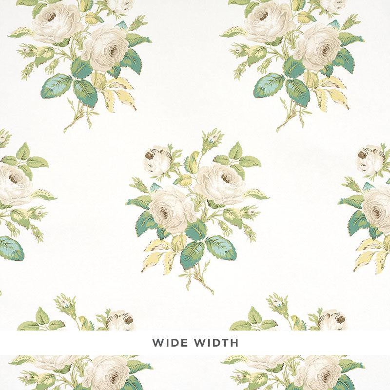 Loudon Rose Ivory 5012030 by Schumacher Wallpaper Schumacher Classics 13.5" - Fabric Carolina -